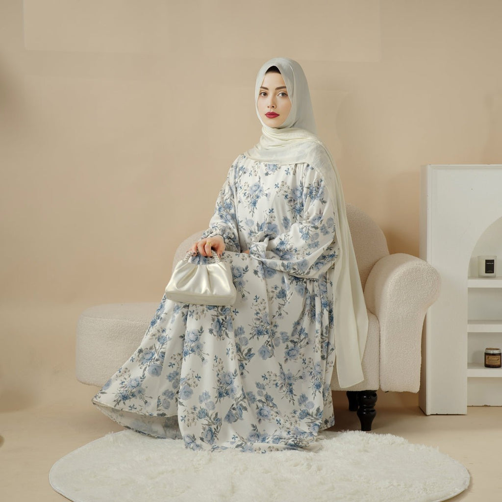 Mariam's Collection Printed Reversible Abaya (MA082) — detail shot 9