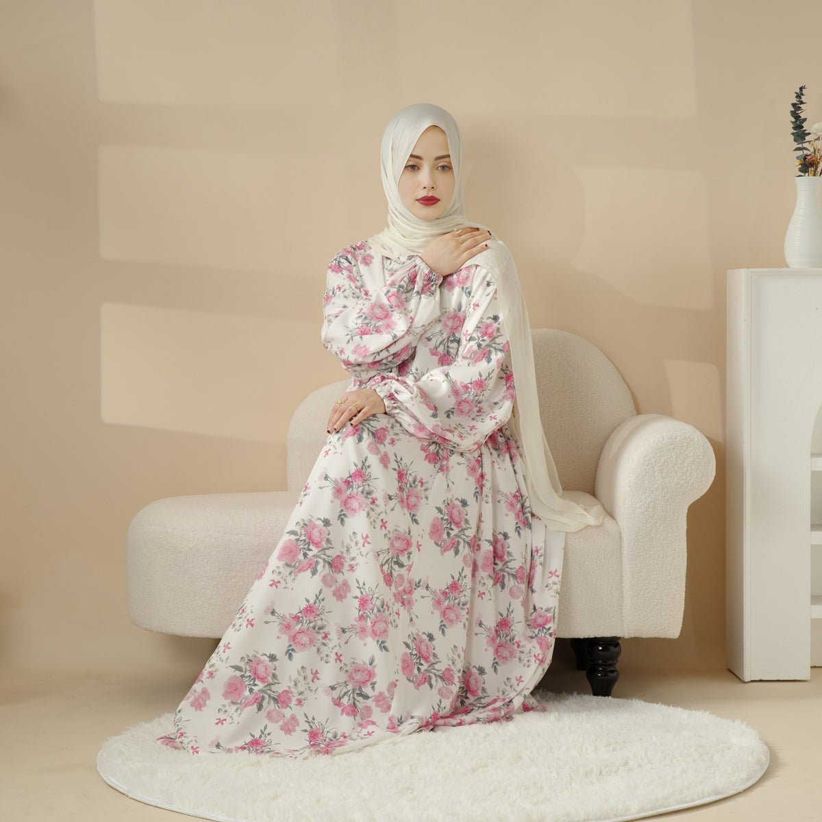 Mariam's Collection Printed Reversible Abaya (MA082) — detail shot 7
