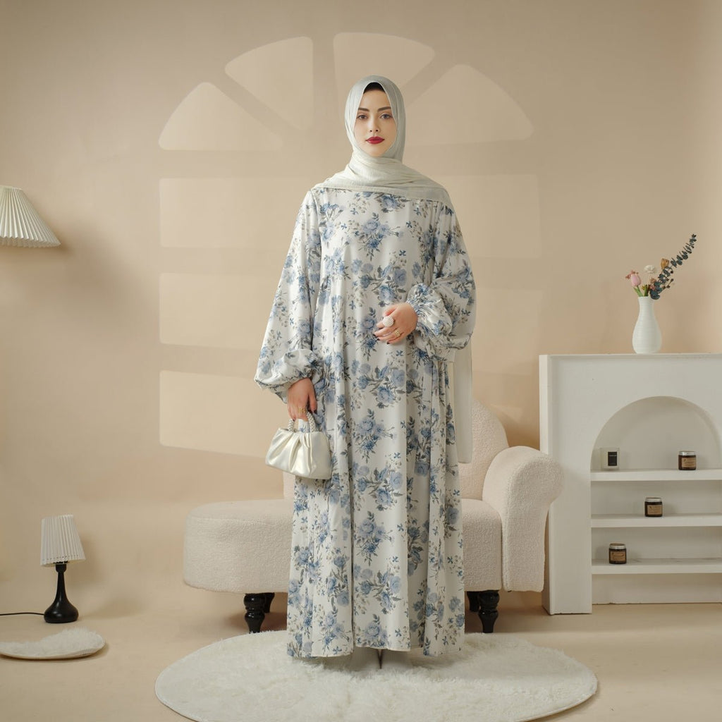 Mariam's Collection Printed Reversible Abaya (MA082) — detail shot 8
