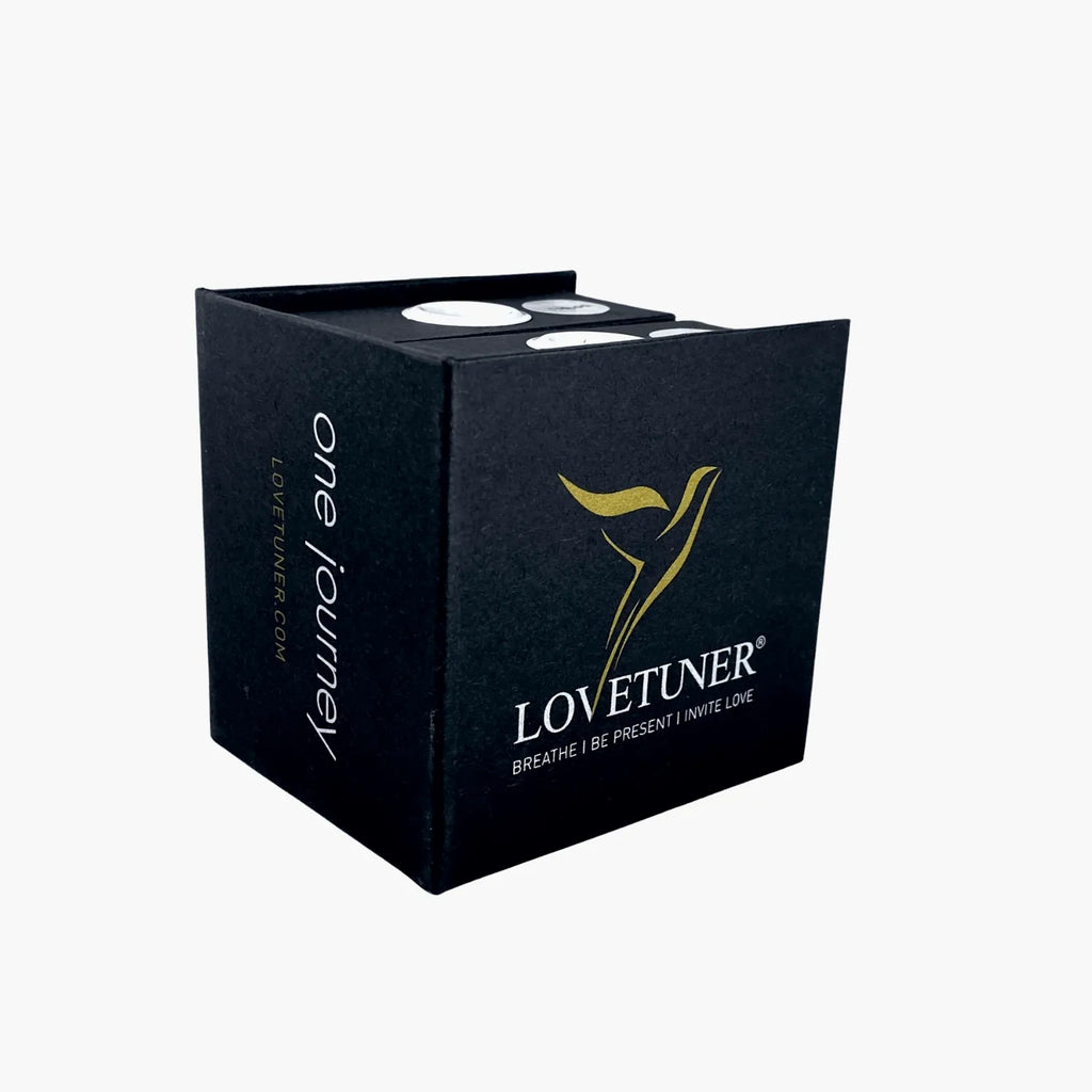 Lovetuner Duet Box with 2 Bronze Lovetuners 528Hz Breathing & Meditation — construction detail