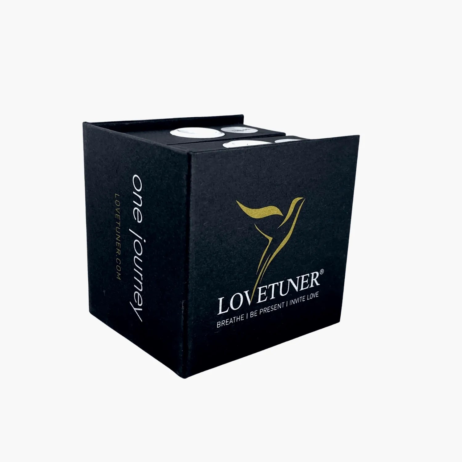 Lovetuner Duet Box with 2 Bronze Lovetuners 528Hz Breathing & Meditation — construction detail