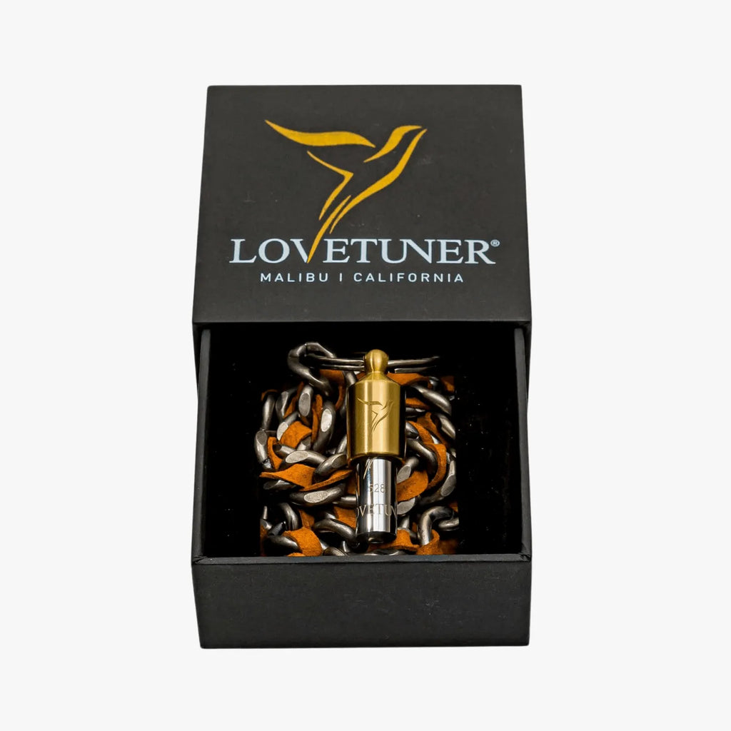 Lovetuner Lovetuner Keychain Bronze 528hz Breathing & Meditation Device — construction detail