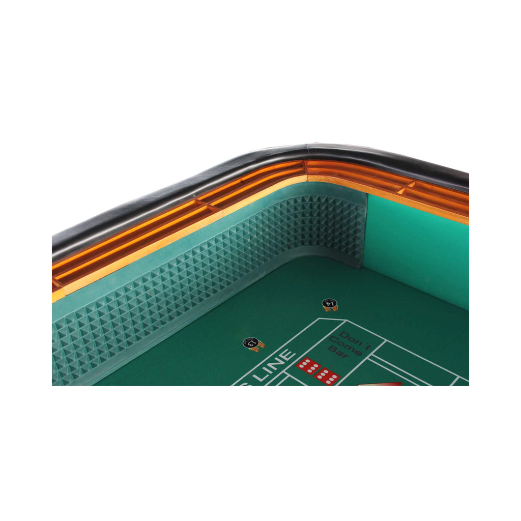 Professional 12FT Craps Table With Full Drink Rail And Padded Rim Cover (SAK76258) – SAKSBY WHOLESALE, view 7