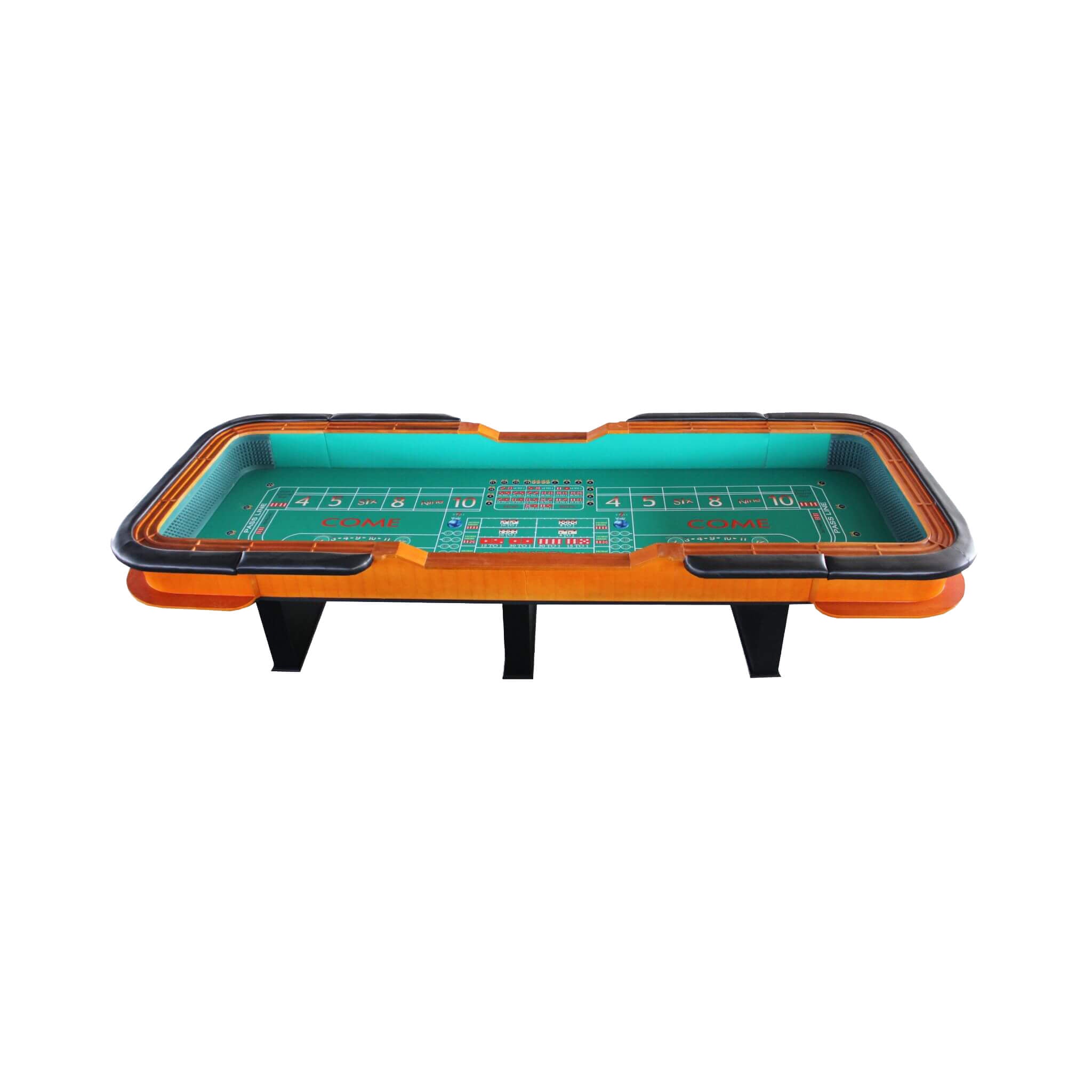 Professional 12FT Craps Table With Full Drink Rail And Padded Rim Cover (SAK76258) – SAKSBY WHOLESALE, view 3