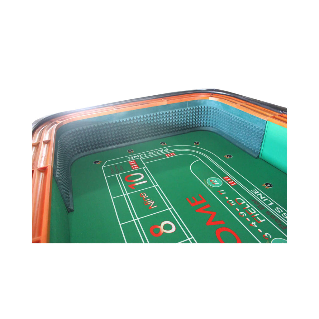 Professional 12FT Craps Table With Full Drink Rail And Padded Rim Cover (SAK76258) – SAKSBY WHOLESALE, view 5