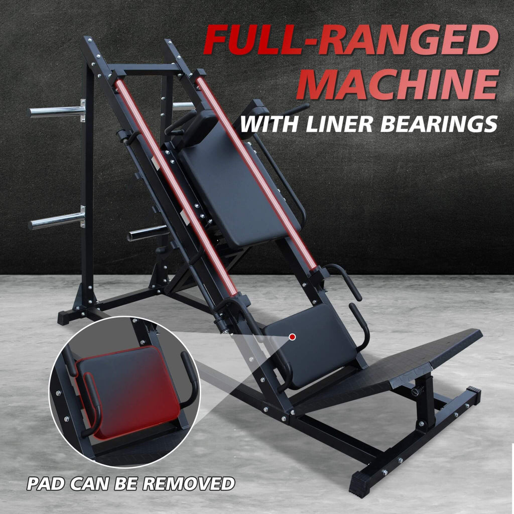 Rovix Professional Adjustable Leg Press Hack Squat Machine For Home Gyms (SAK74330) – SAKSBY WHOLESALE, view 6