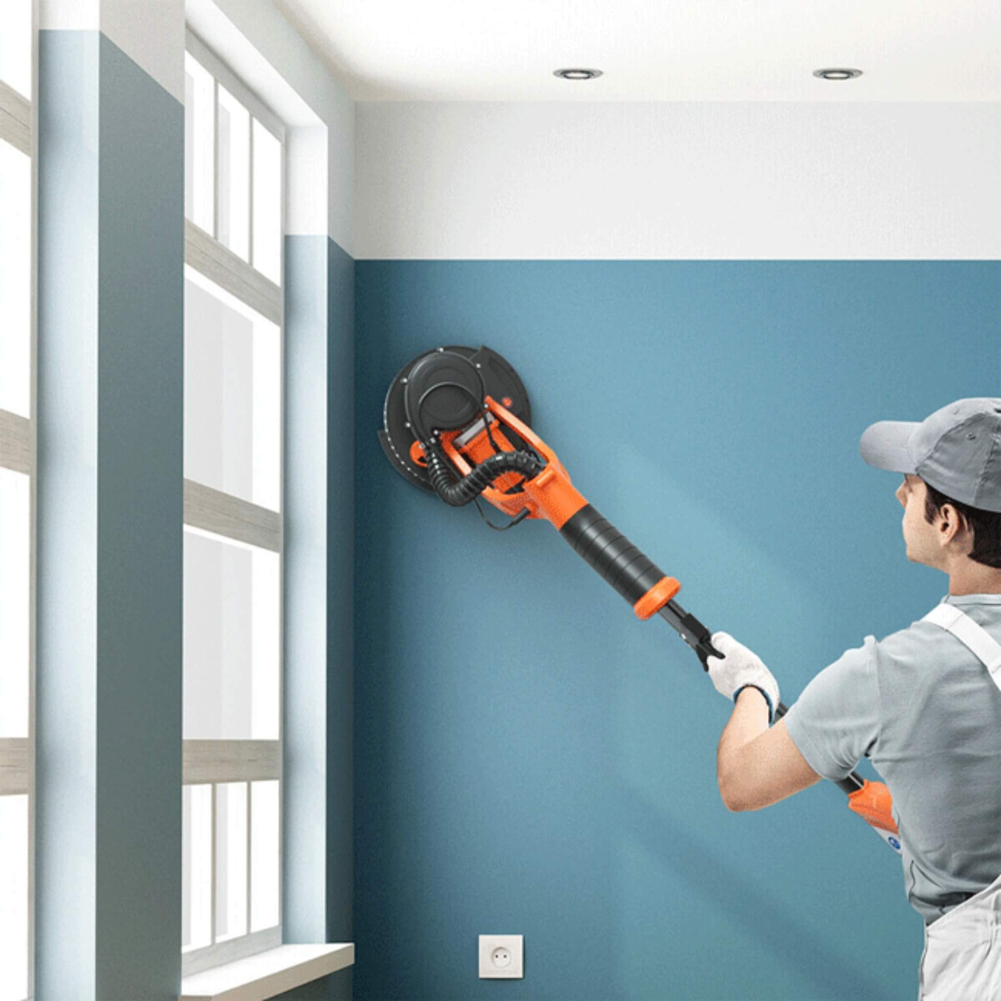 Professional Electric 750W Drywall Ceiling Pole Sander W/ Vacuum (SAK97855) – SAKSBY WHOLESALE