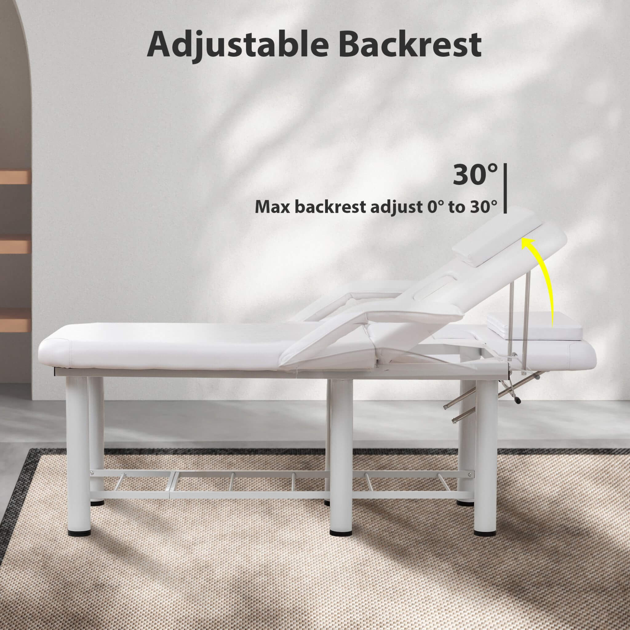 Professional Fully Adjustable Beauty Bed With Underbed Storage And Removable Cushions (SAK46813) – SAKSBY WHOLESALE, view 5