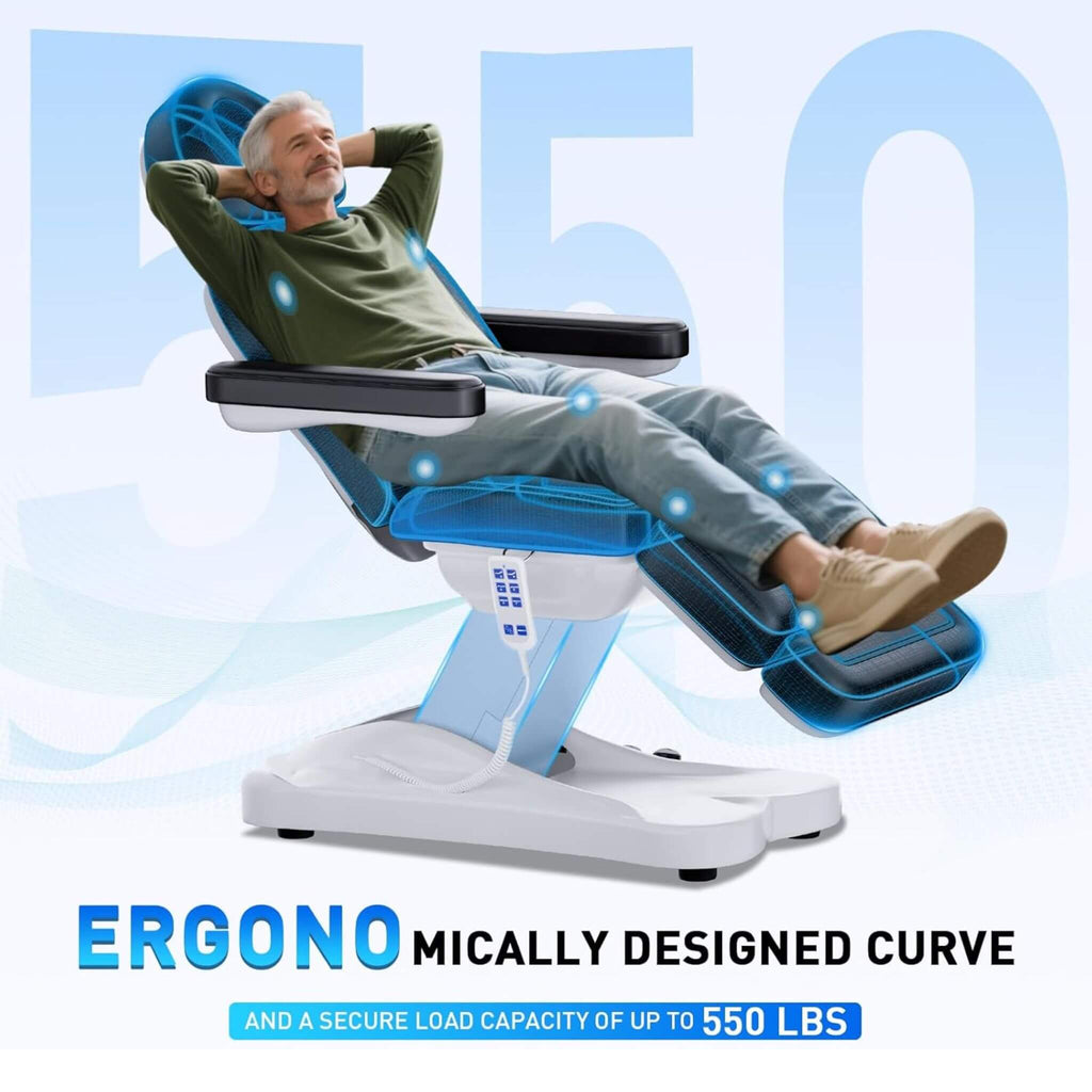 Professional Fully-Electric Massage Table With Lift And Foot Pedal (SAK32659) – SAKSBY WHOLESALE, view 5