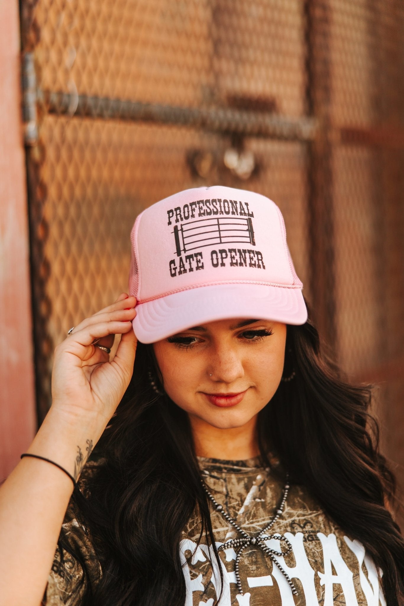 Wild Junkie Professional Gate Opener Trucker Hat — lifestyle context