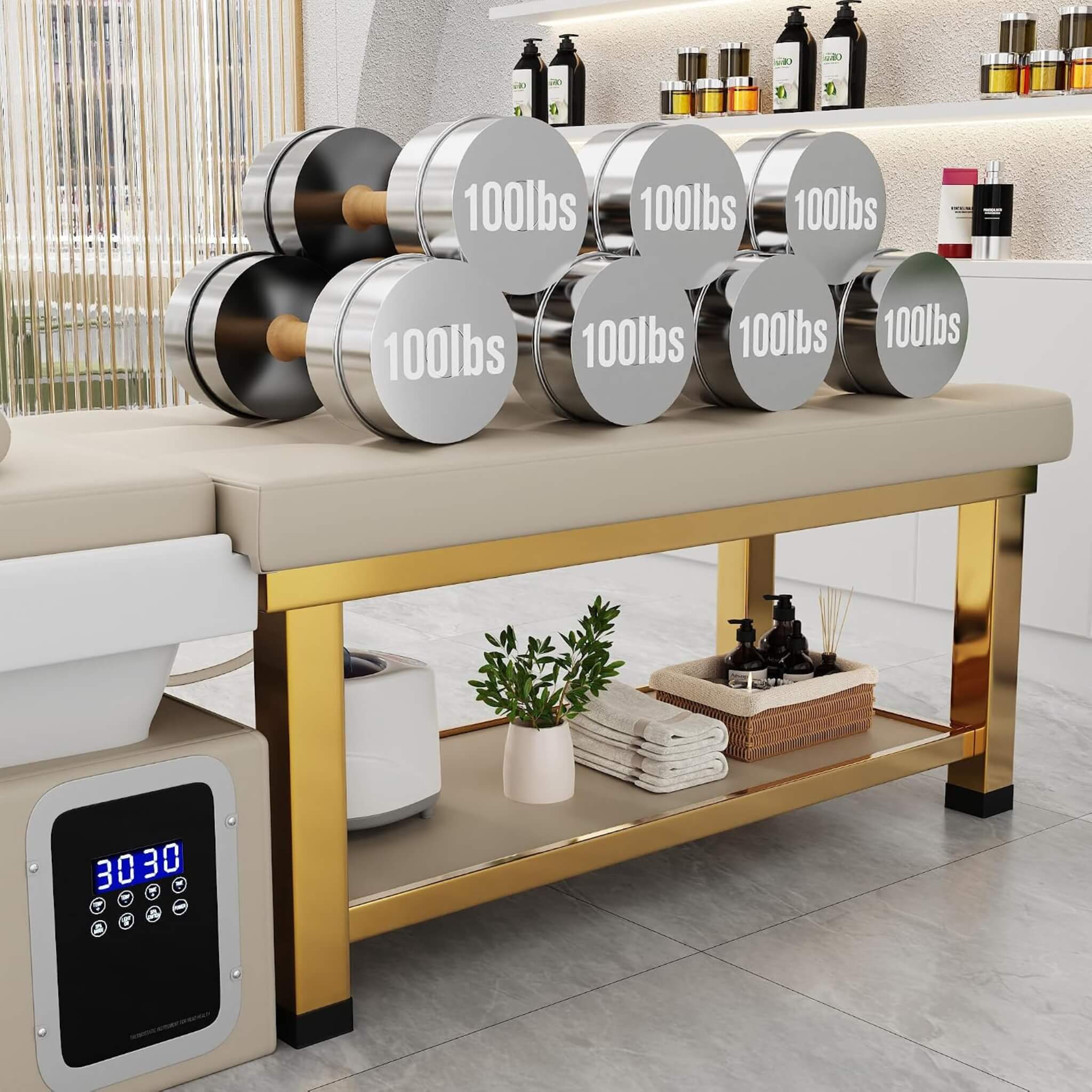 Professional Massage Table With Shampoo Basin And Water Circulation System (SAK24689) – SAKSBY WHOLESALE, view 8