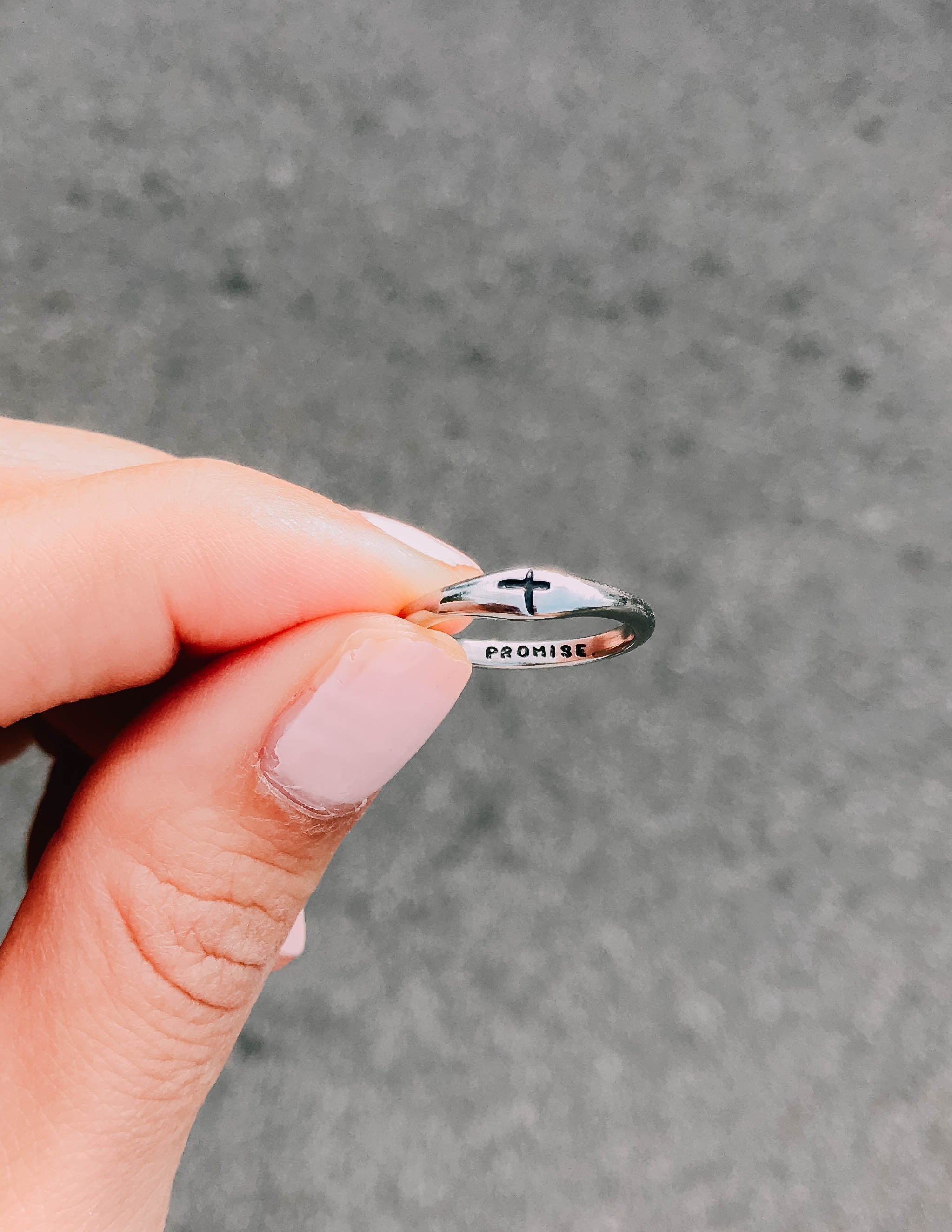 Elevated Faith Promise Ring — lifestyle context