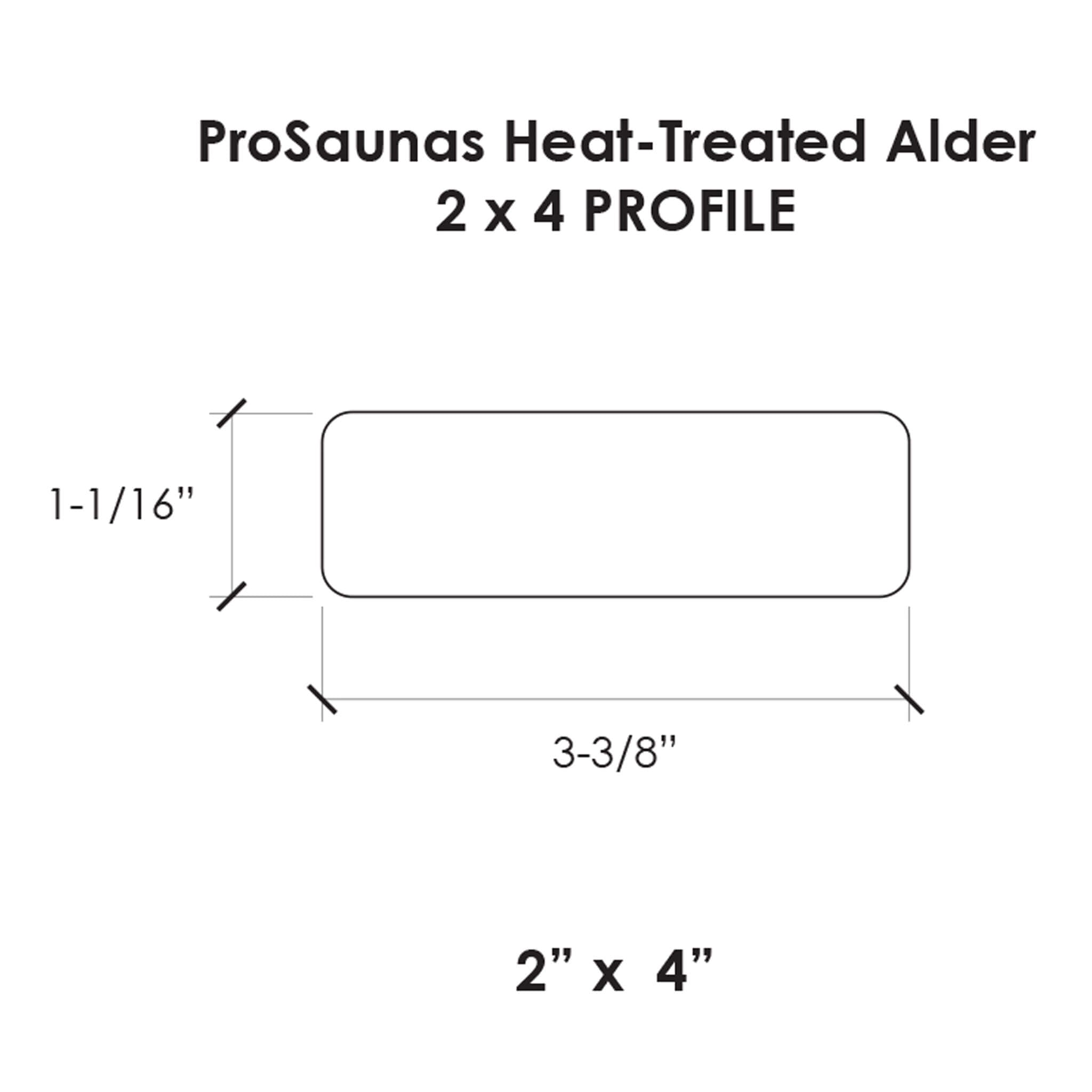 Prosaunas Thermo-Alder 2X4 Thermally-Modified Sauna Wood (SAK94271) – SAKSBY WHOLESALE, view 5