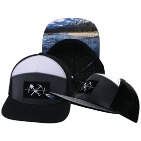 Prospecting Flat Bill Hat — Black / Charcoal / White
