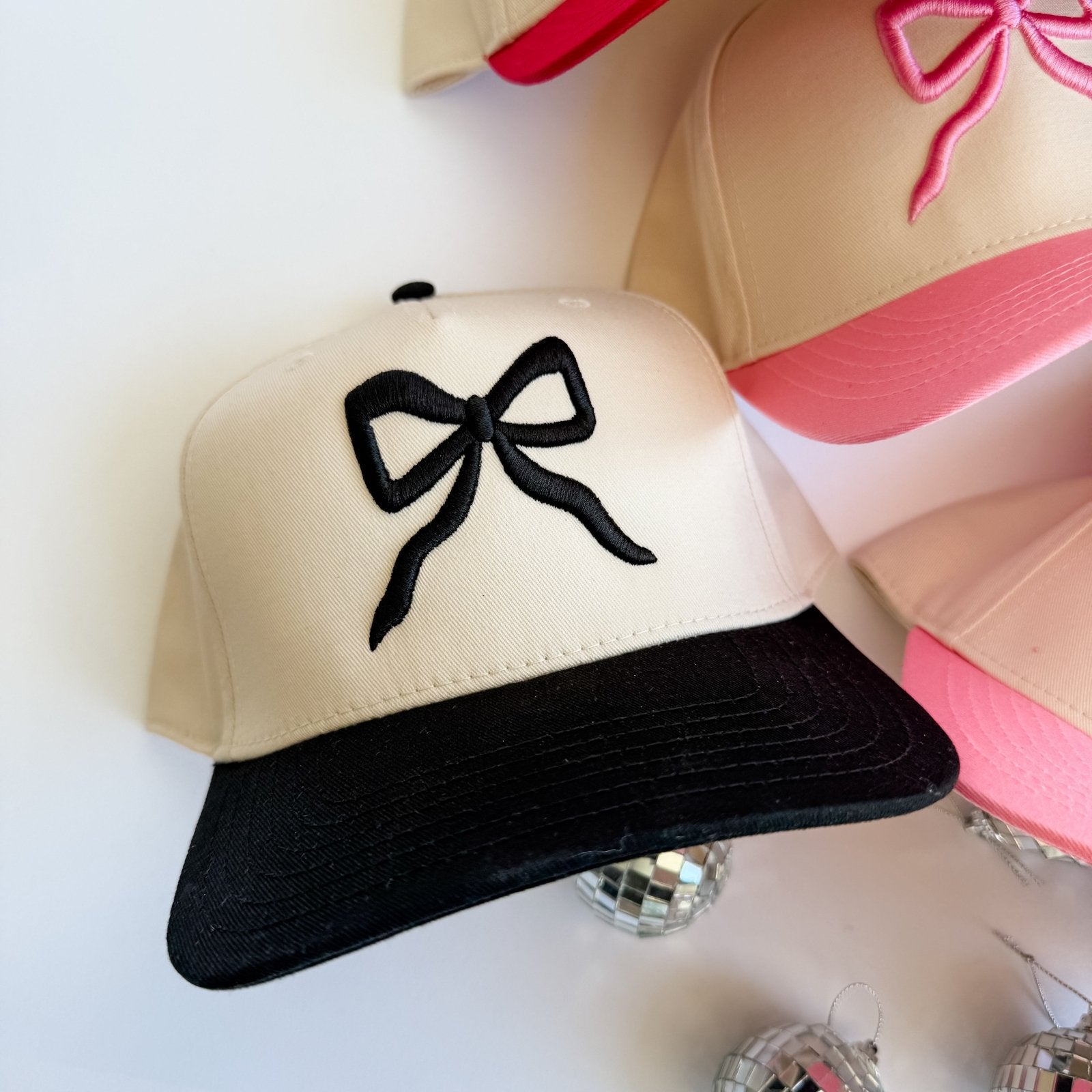 Coco & Rho Puff Bow- Trucker Hat — side view
