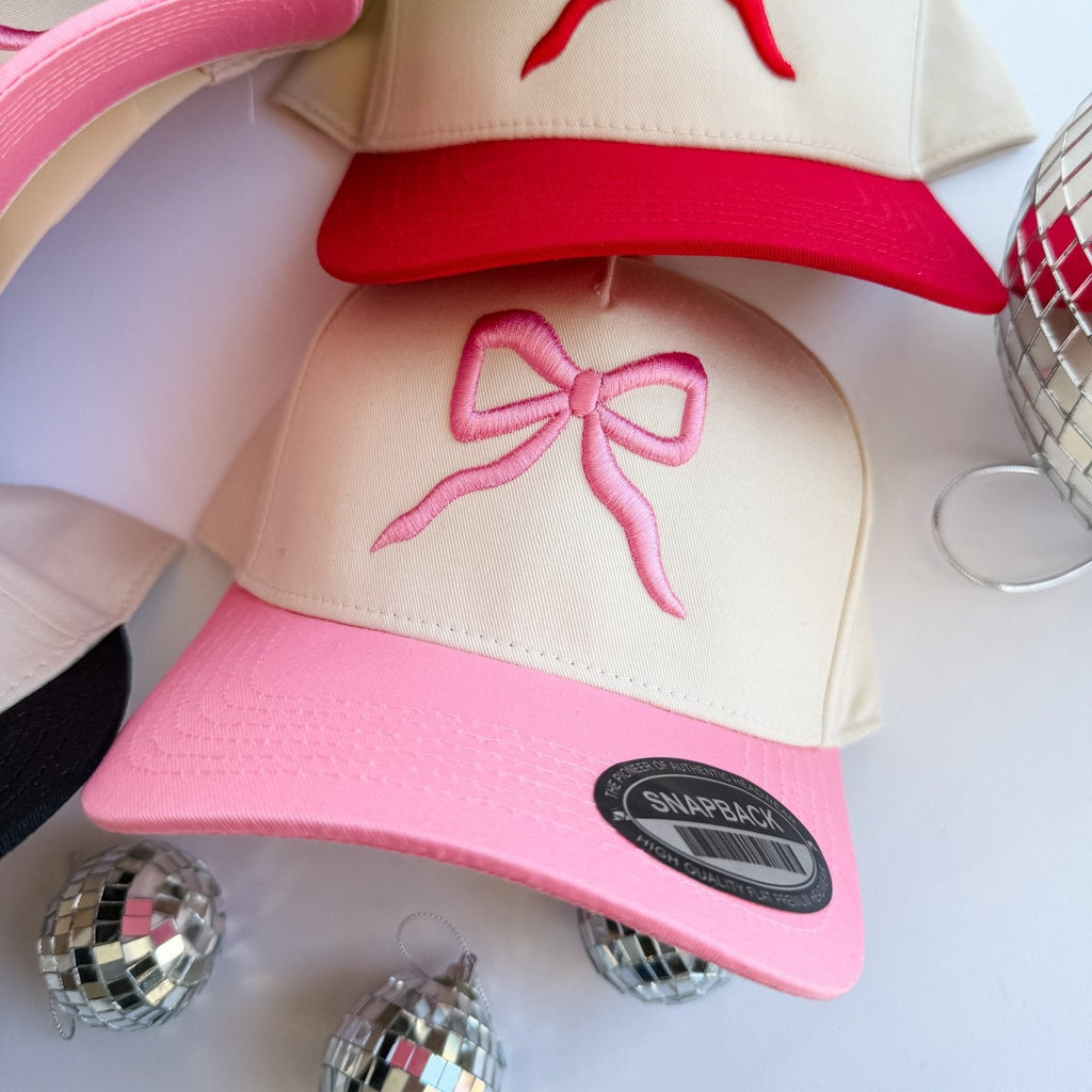 Coco & Rho Puff Bow- Trucker Hat — lifestyle context