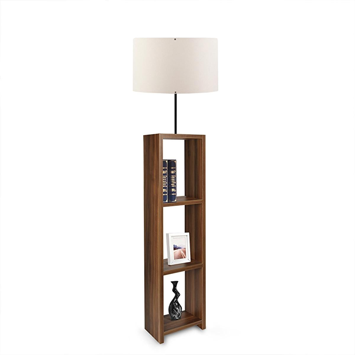 Homing Decorative Floor Lamp with 3-Shelf Storage - Modern Lighting Solutions for Home & Office