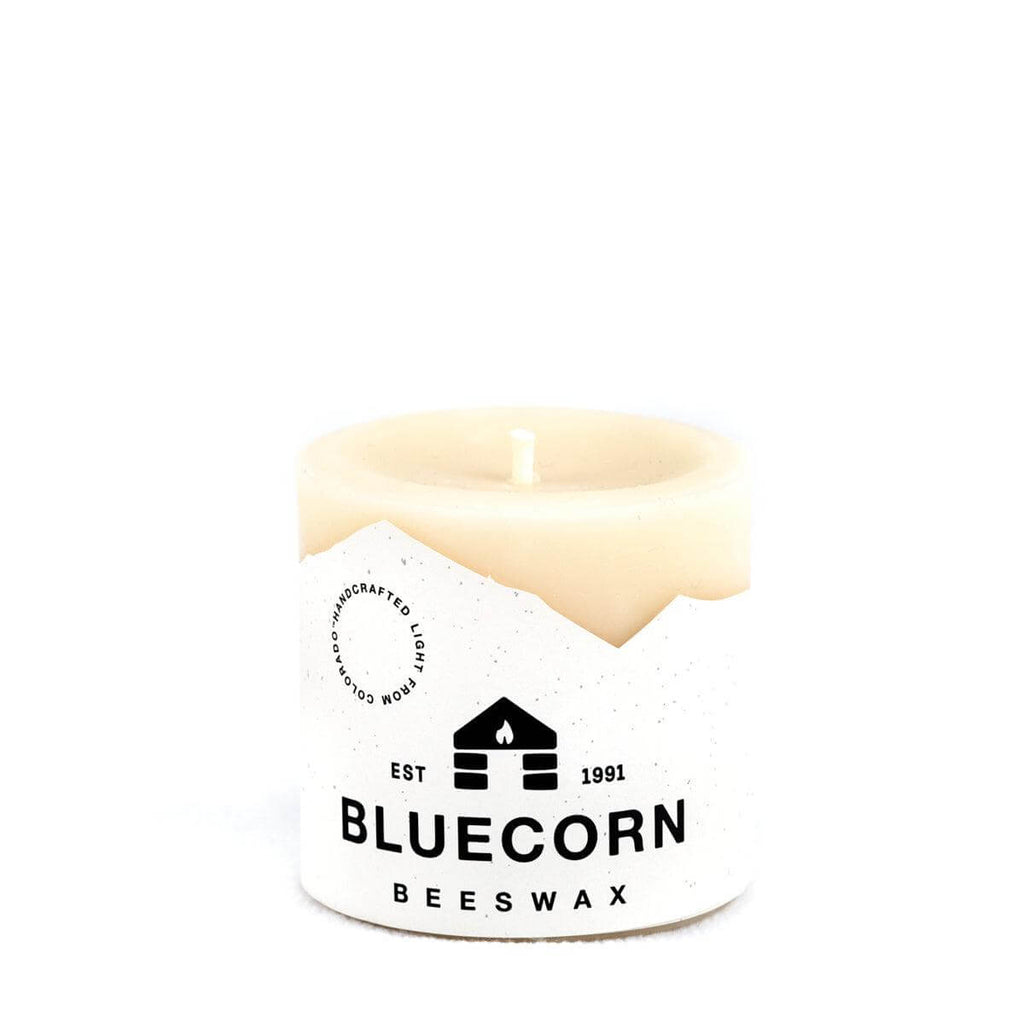 Bluecorn Candles Ivory Pure Beeswax Pillar Candles — color variant