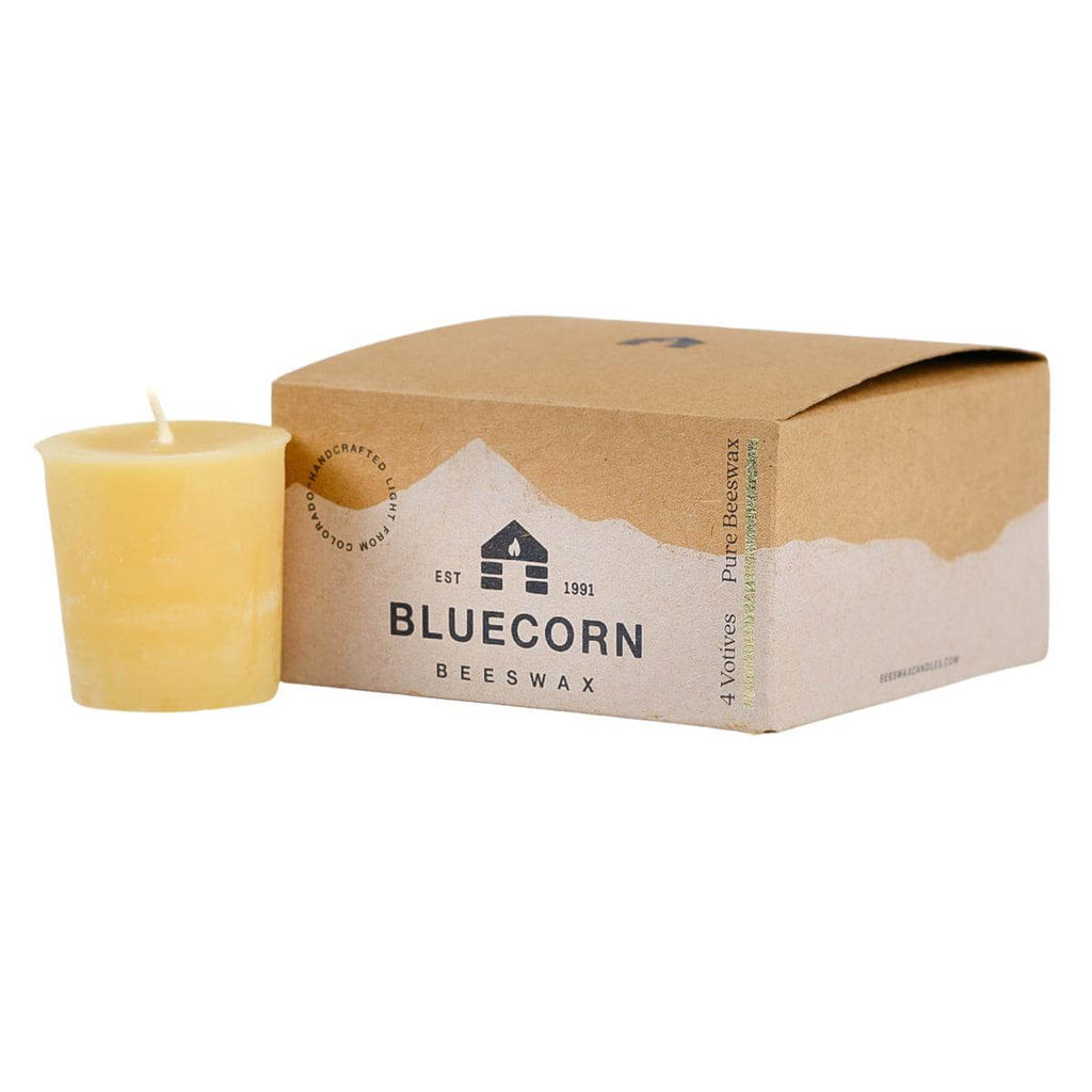 Bluecorn Candles Pure Beeswax Votive Candles — main product shot