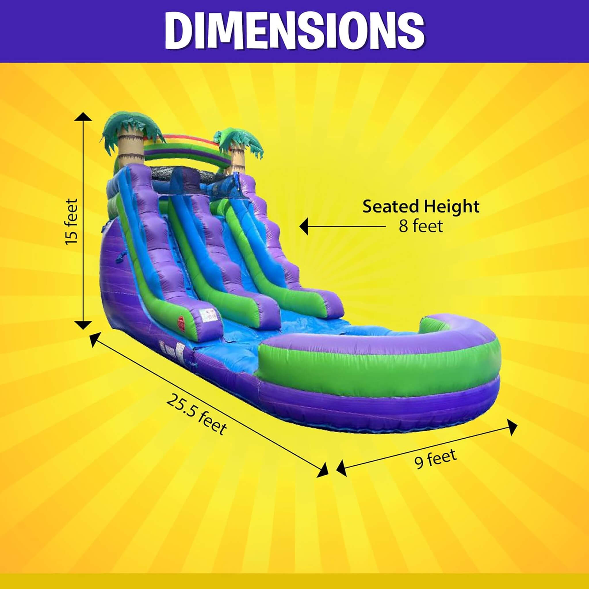 Large Purple Marble Inflatable Water Slide With Pool And Blower (SAK82910) – SAKSBY WHOLESALE, view 13