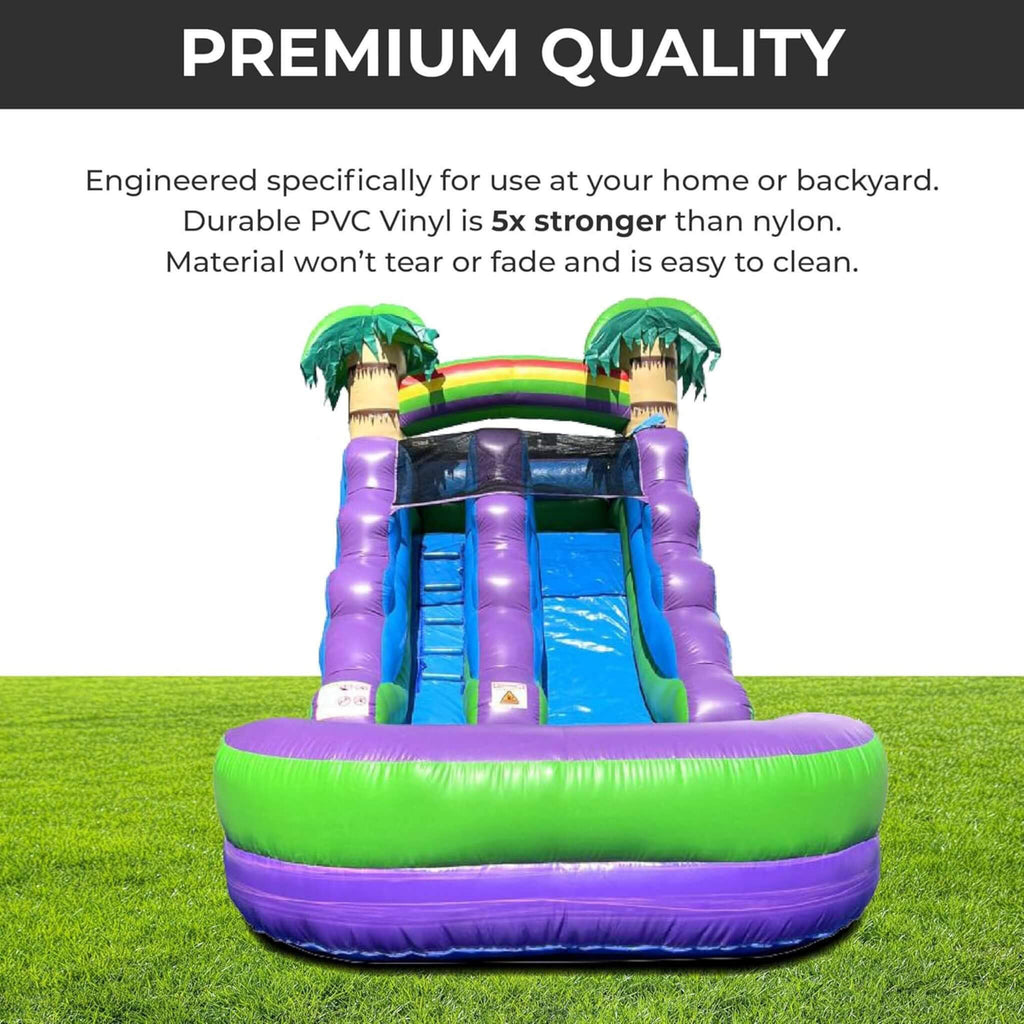 Large Purple Marble Inflatable Water Slide With Pool And Blower (SAK82910) – SAKSBY WHOLESALE, view 6