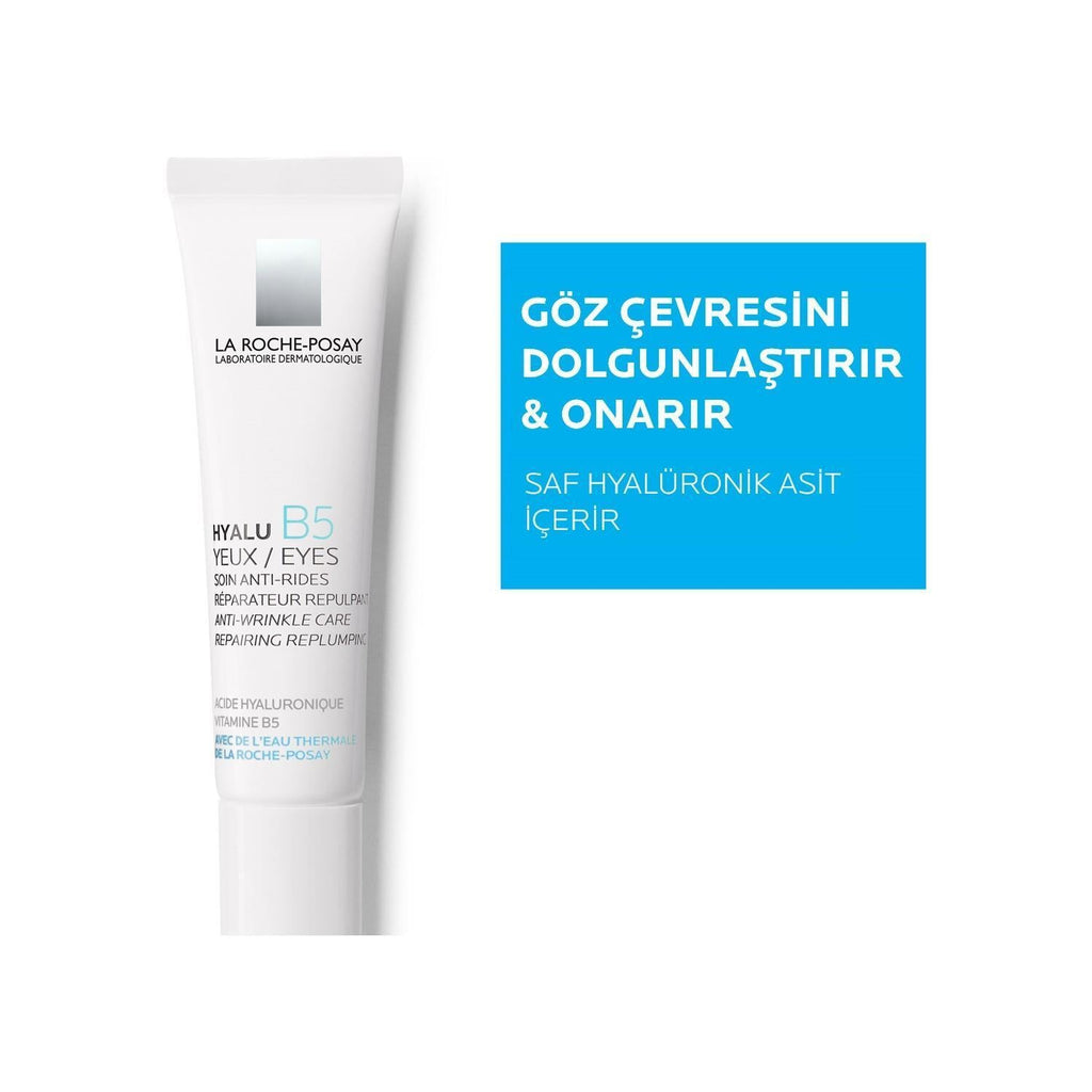 La Roche Posay Hyalu B5 Eye Cream - Anti-Wrinkle, Hyaluronic Acid Eye Care for Sensitive Skin, 0.51 fl oz