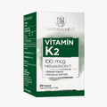 NaturalNest Vitamin K2 100 mcg Capsules - Dietary Supplement for Bone & Cardiovascular Health, 30 Count