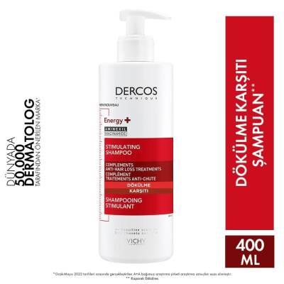 Vichy Dercos Energising Anti-Hair Loss Shampoo 400ml - Energizing Formula, Dermatologically Tested