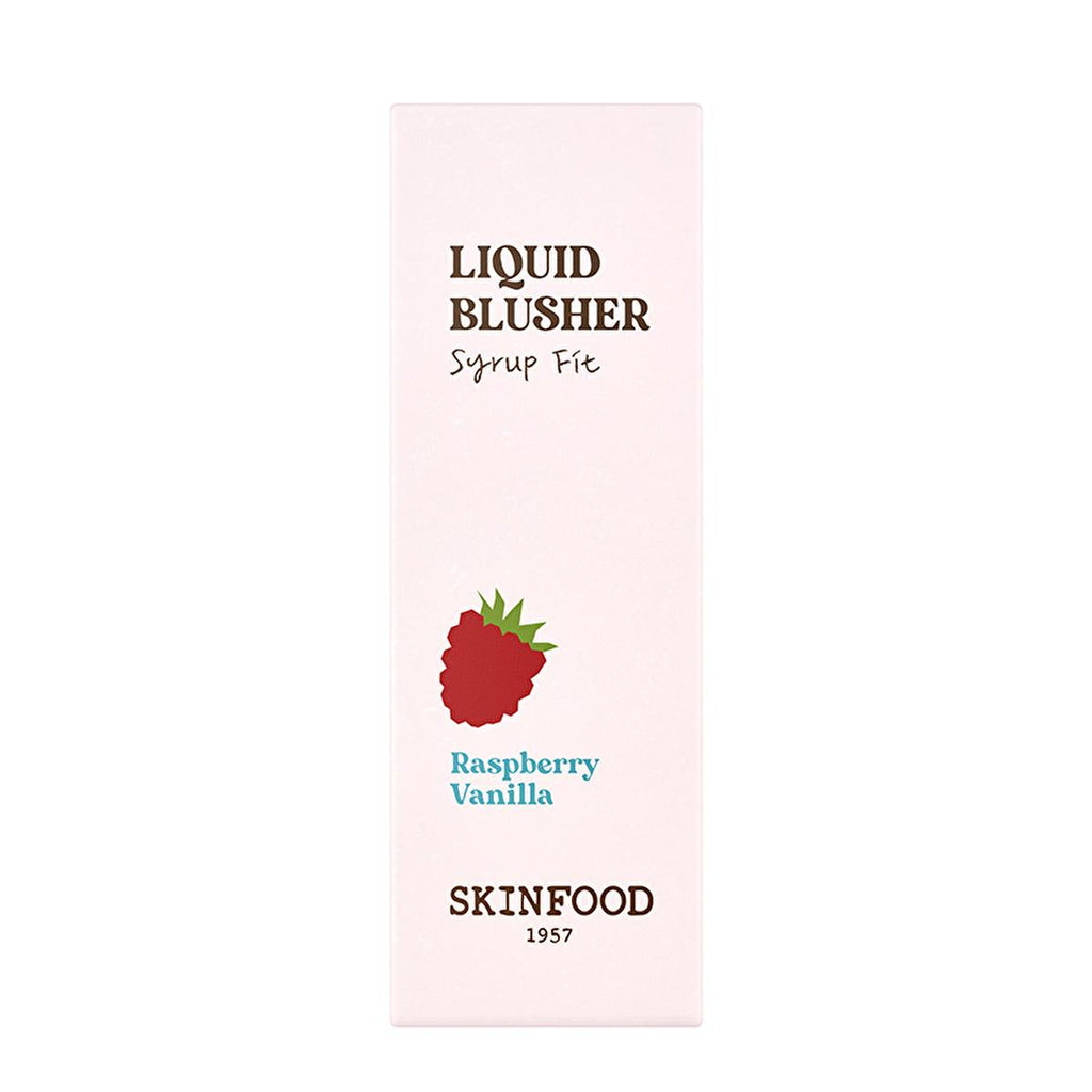 Skinfood Syrup Fit Liquid Blush 01 Raspberry Vanilla Makeup Blush - Natural Cheek Color with Raspberry Vanilla Scent