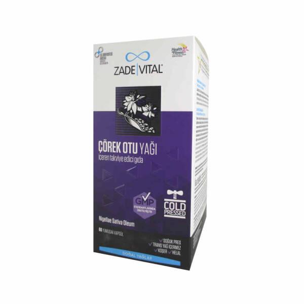 Zade Vital Black Seed Oil Supplement - 900mg Cold-Pressed Soft Capsules for Immune Support - 60 Count