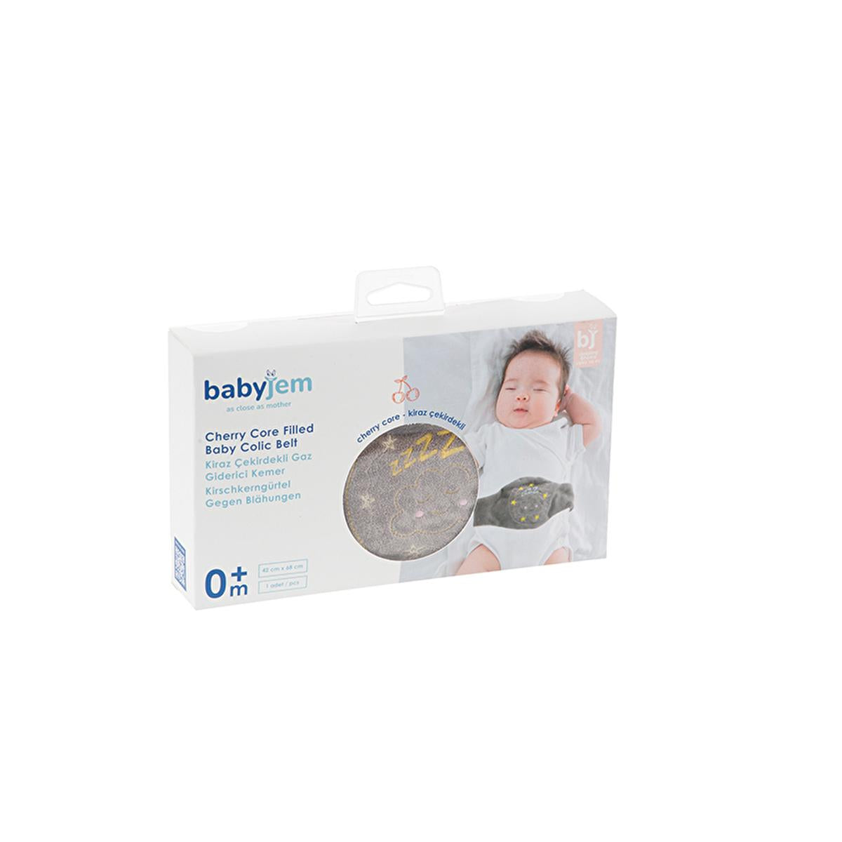 Babyjem Cherry Pit Belt for Baby Gas Relief - Natural, Washable, and Easy to Use