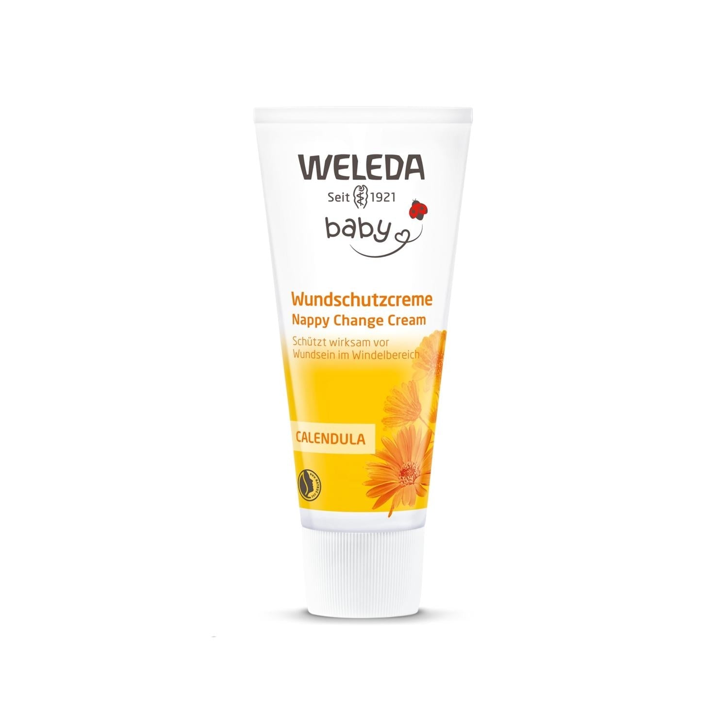 Weleda Baby Calendula Diaper Cream - Natural Soothing Relief for Sensitive Skin, 2.54 fl oz