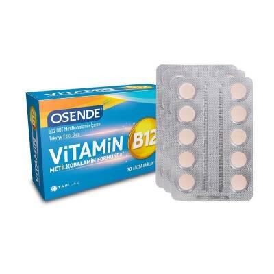 Osende Methylcobalamin Vitamin B12 Supplement - 30 Orally Disintegrating Tablets for Energy & Nerve Support