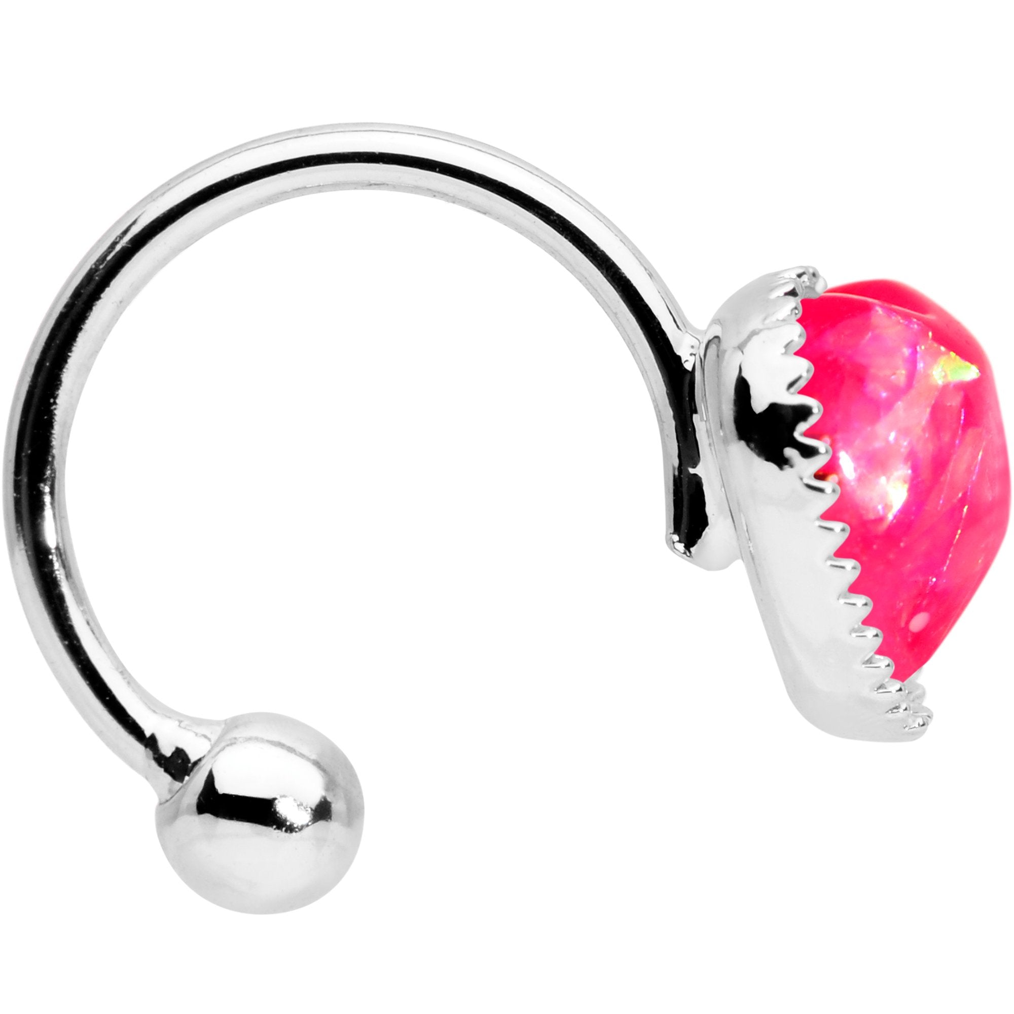 BodyCandy Pink Faux Opal Sacred Heart Non Pierced Ear Cuff — lifestyle context