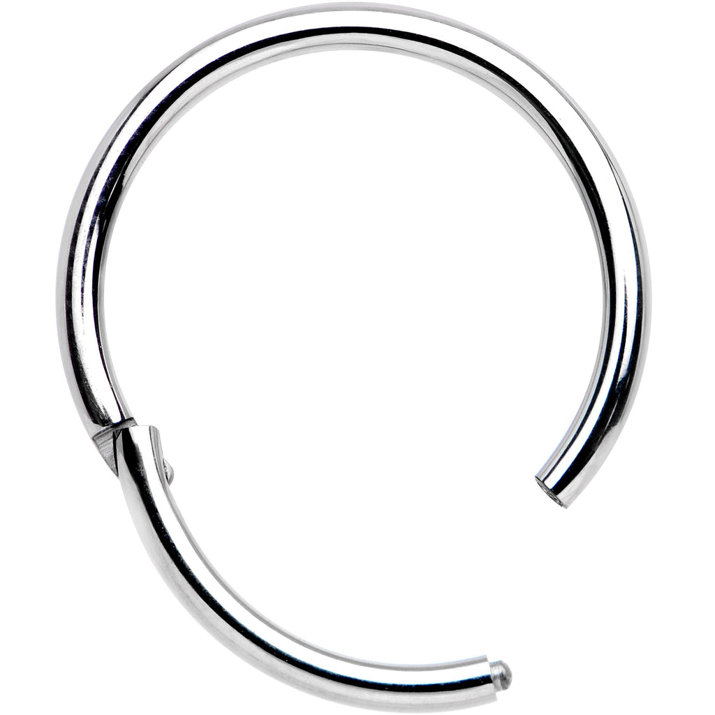 BodyCandy 16G 1/2 Solid G23 Implant Grade Titanium Hinged Segment Ring — detail and construction