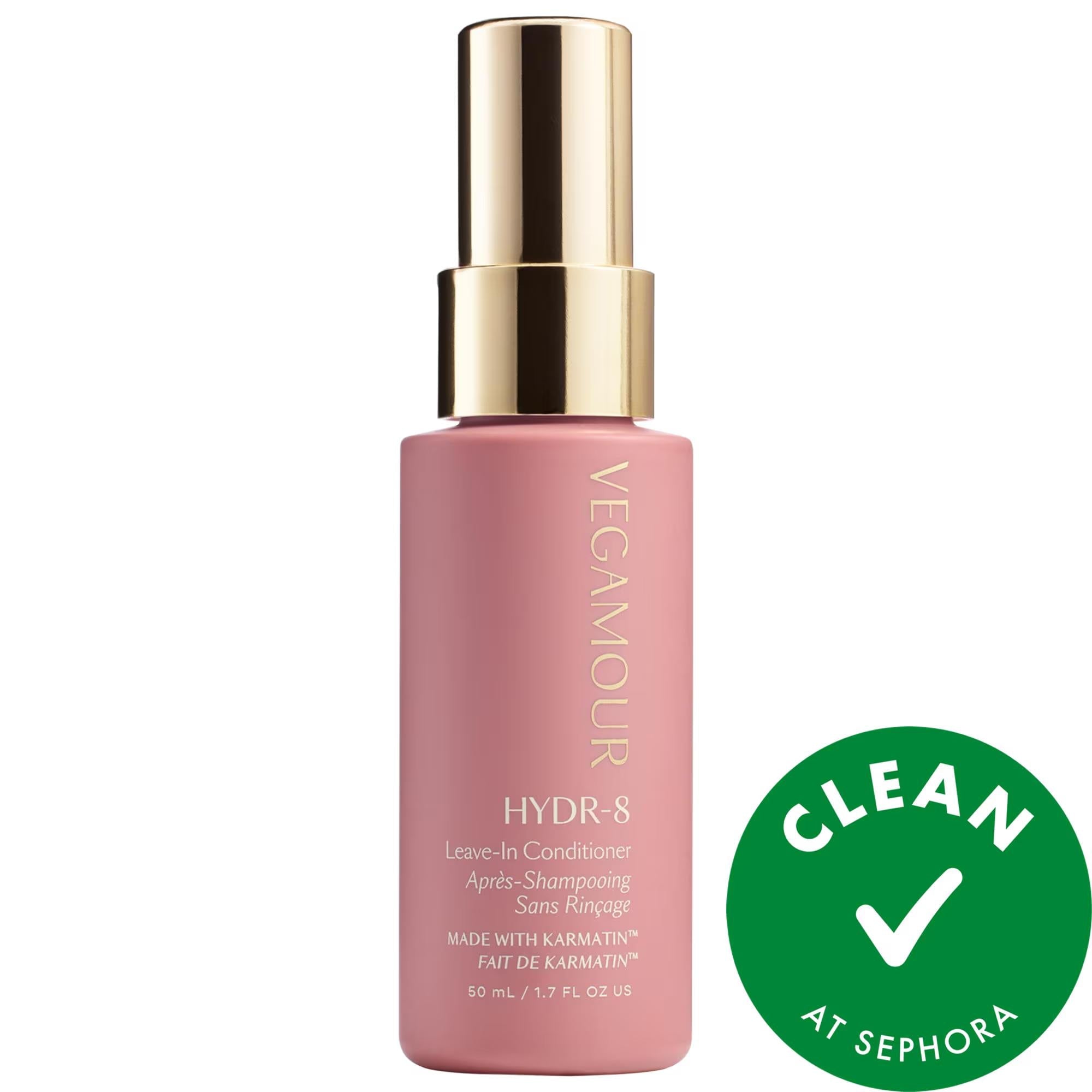 HYDR-8 Mini Leave-In Conditioner: Detangles, Reduces Frizz, Heat Protectant - Vegan & Silicone-Free for Hydrated, Smooth Hair Up to 72 Hours.