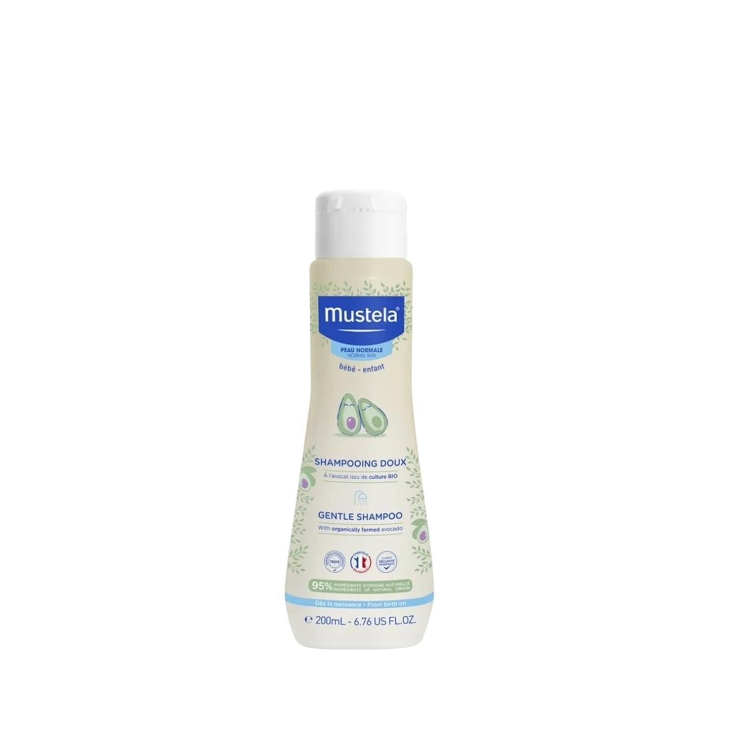 Mustela Gentle Baby Shampoo for Infants - 200ml, Natural & Hypoallergenic