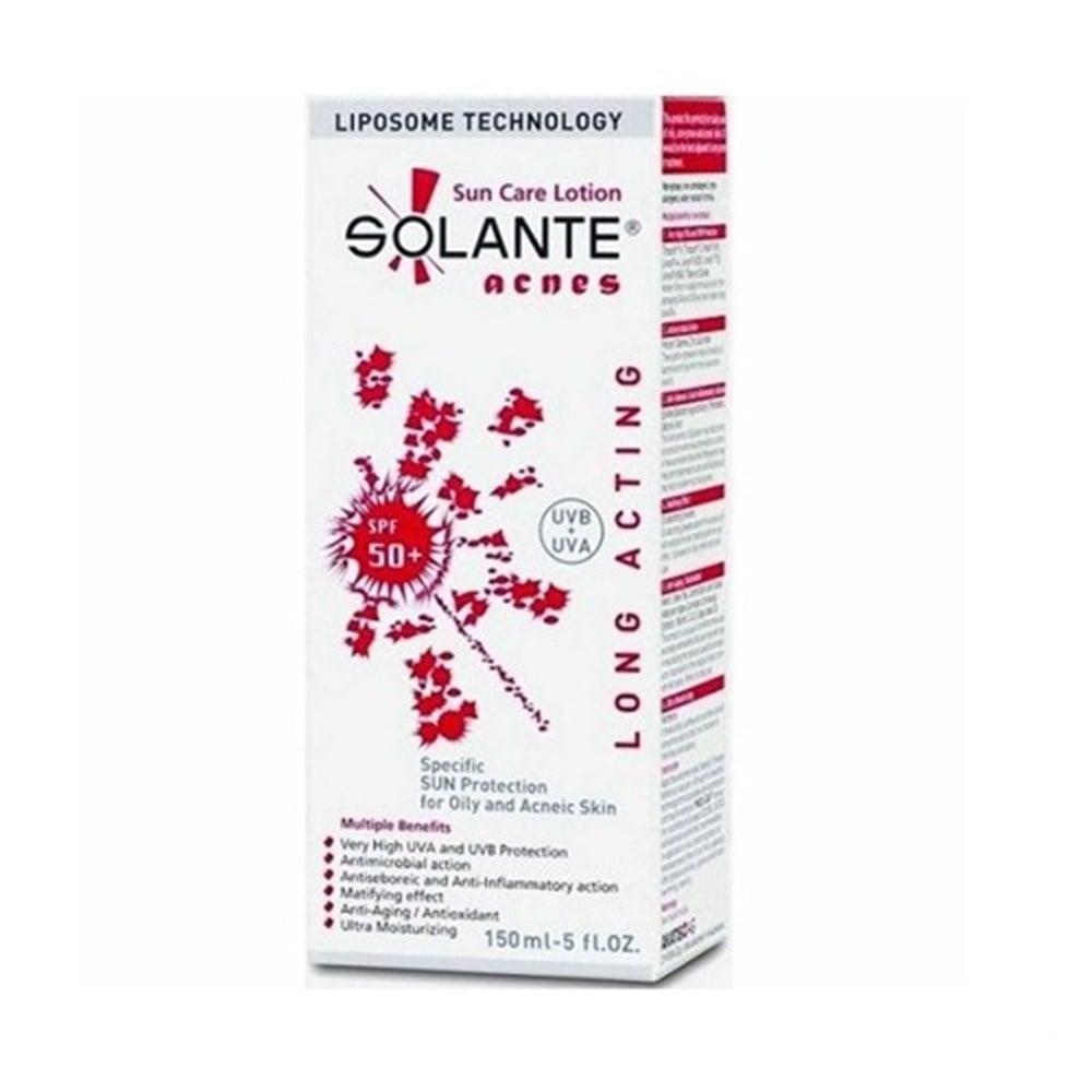 Solante Acnes SPF 50+ Sunscreen Lotion - For Oily & Sensitive Skin | 150 ml