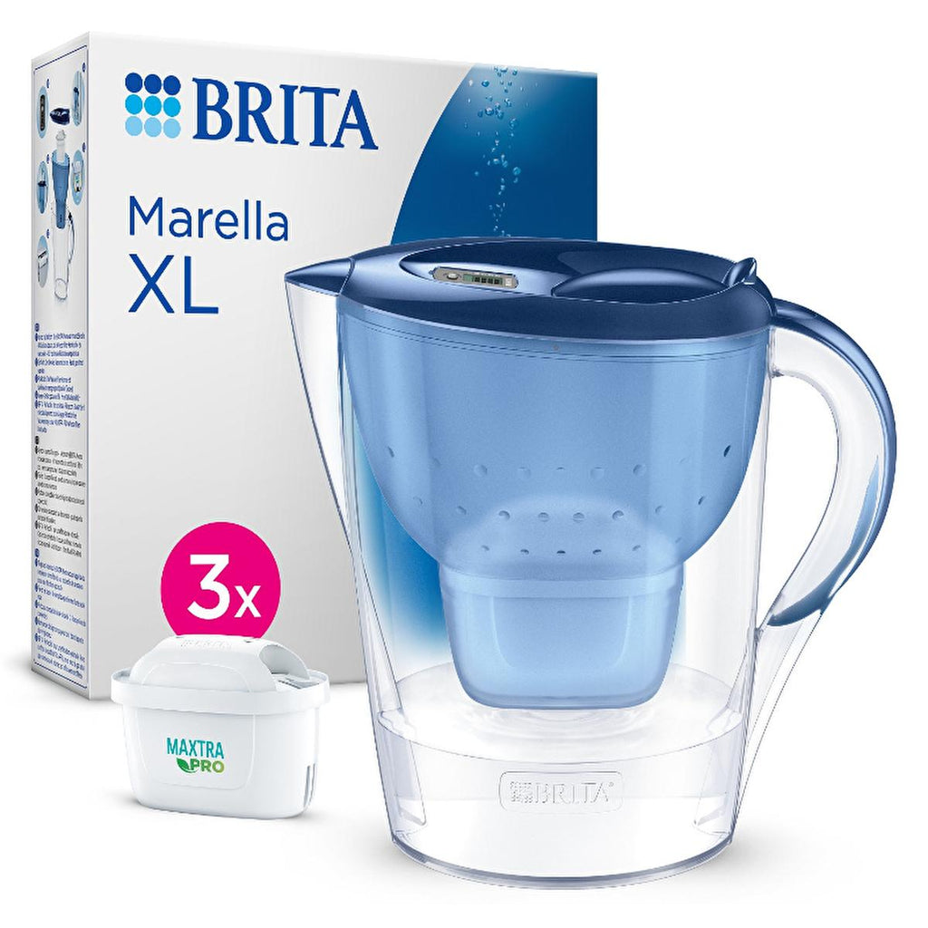 Brita Marella XL Water Filter Pitcher - 3.5L Capacity, MAXTRA PRO Technology, BPA-Free