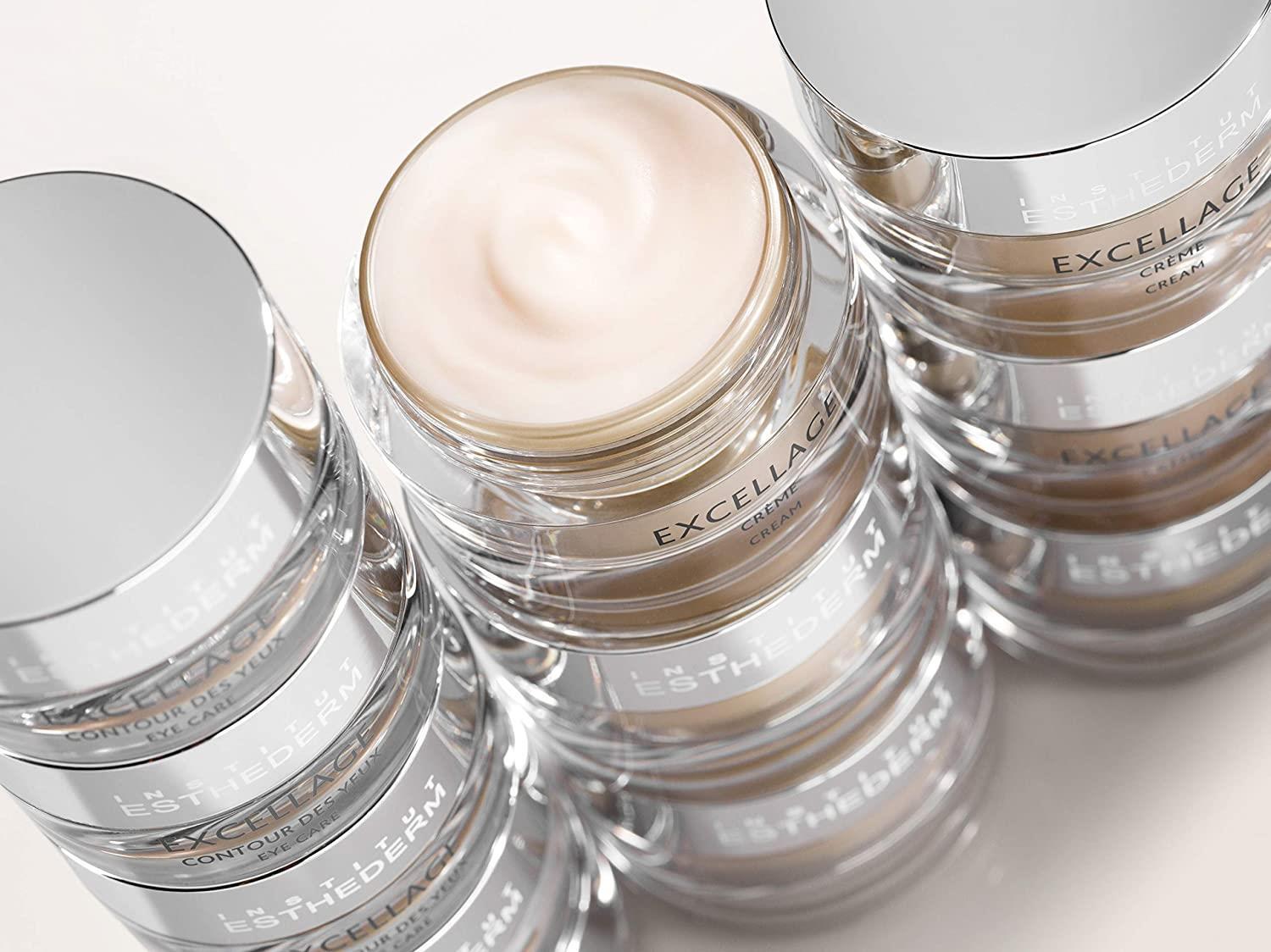 Institut Esthederm Excellage Cream - Anti-Aging Face Moisturizer with Omega 3-6-9 & Hyaluronic Acid