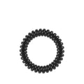 Invisibobble Slim True Black Hair Ties - 3 Pack, Stylish & Comfortable Hair Accessories for Long Hair