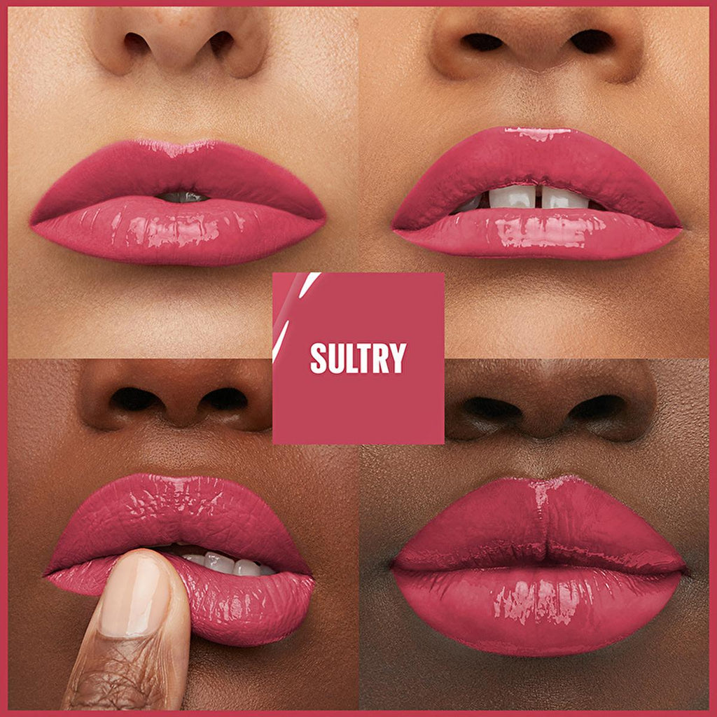 Maybelline New York Super Stay Vinyl Ink Liquid Lipstick - Long Lasting, High Shine, Smudge Resistant - 160 Sultry