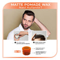 Morfose Ossion Matte Pomade Wax for Natural Hair Styling - 3.38 fl oz, Water-Based, Medium Hold, Residue-Free