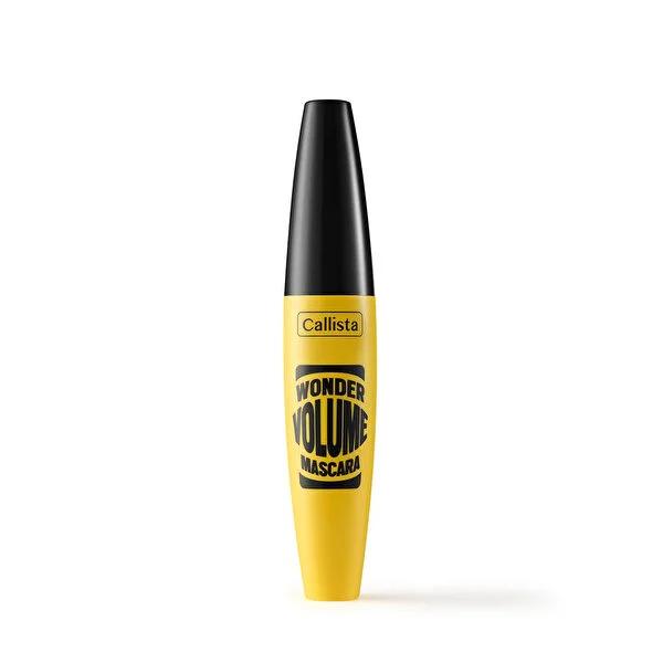 Callista Wonder Volume Mascara - Intense Black Color, Volumizing & Curling Effect for Dramatic Eye Makeup