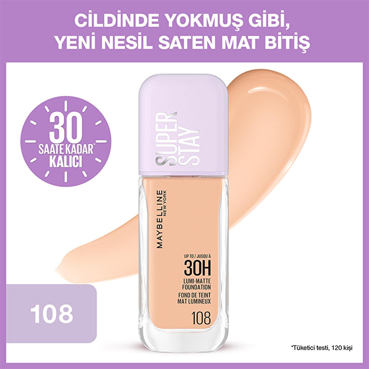 Maybelline Super Stay Lumi Matte Foundation: 30H Lightweight Satin Matte Coverage, Natural Finish - Maybelline foundation