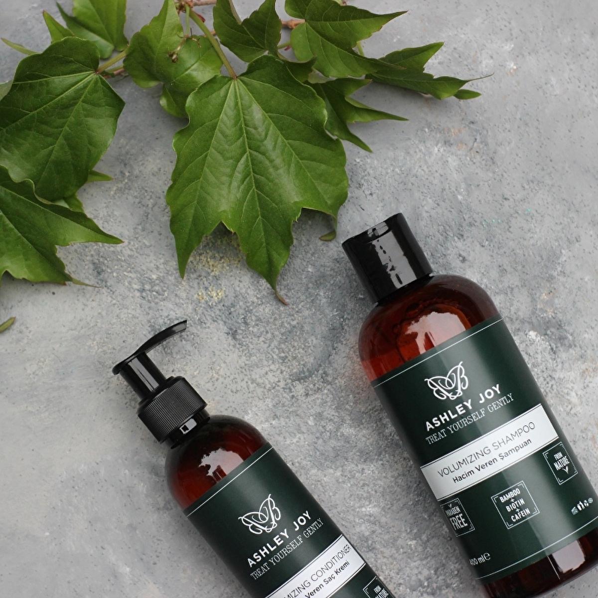 Ashley Joy Volumizing Shampoo: Bamboo & Caffeine for Thicker, Fuller Hair - Paraben Free - 400ml