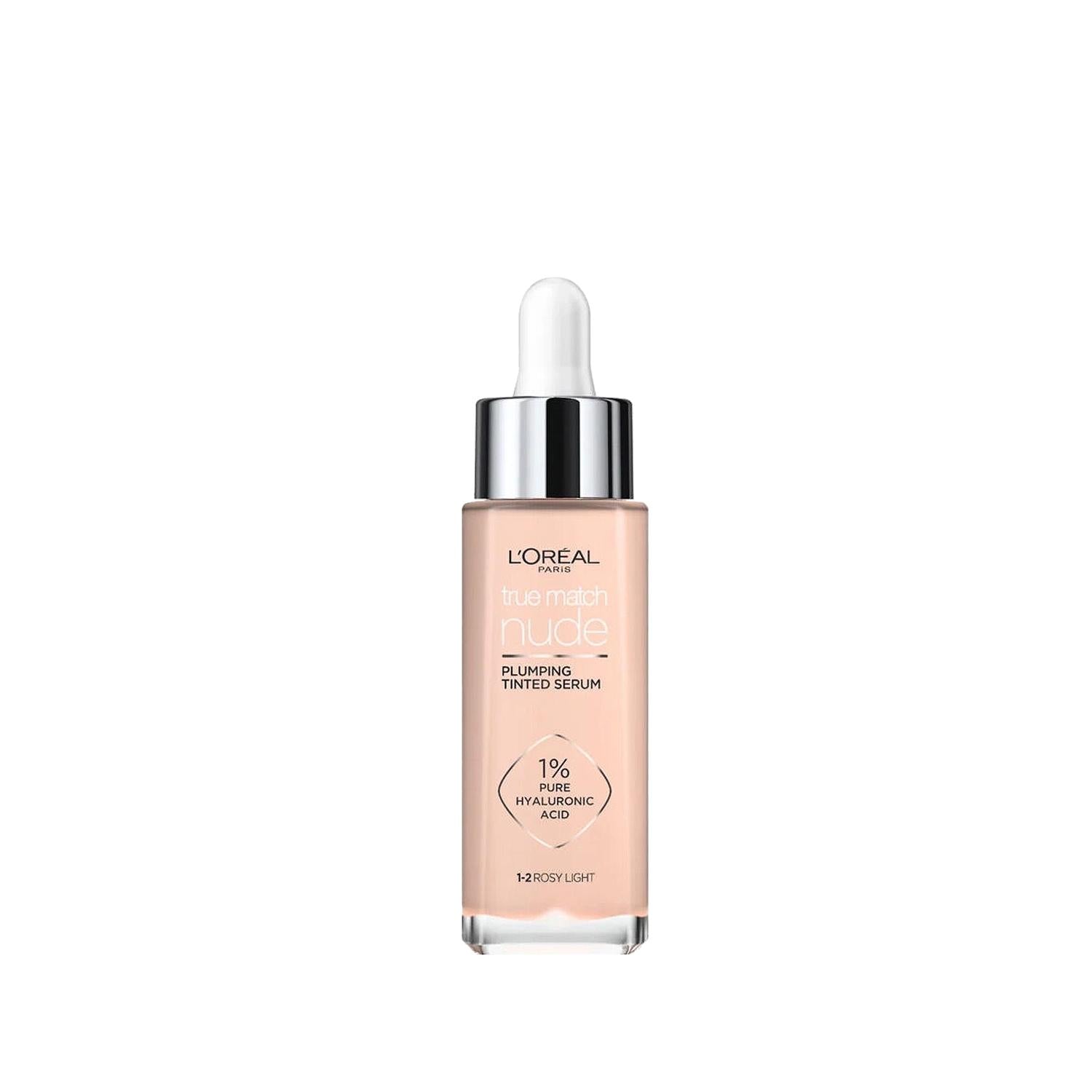 Loreal Paris True Match Nude Foundation Serum - Rosy Light Shade, Combines Makeup & Skincare Benefits