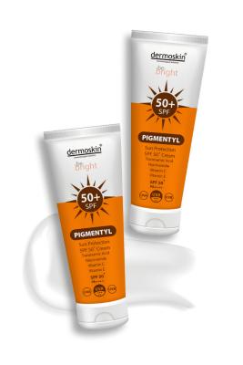 Dermoskin Be Bright Pigmentyl Sun Protection Spf 50+ Cream - Anti-Pigmentation Moisturizing Sunscreen for Sensitive Skin