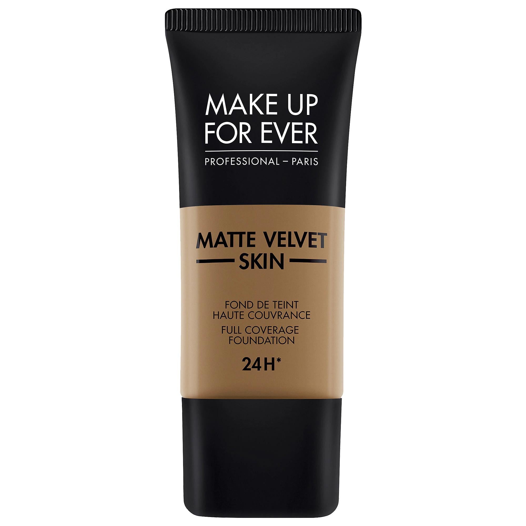 Matte Velvet Skin Full Coverage Foundation: 24H Waterproof, Oil Control, Velvet Matte Finish - Flawless Complexion