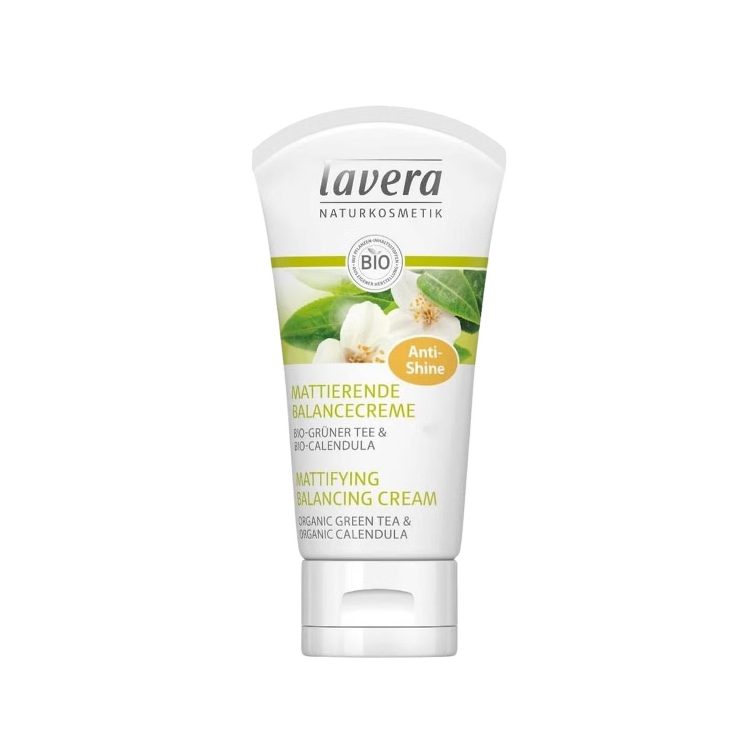 Lavera Green Tea Face Cream - Mattifying, Balancing, and Moisturizing for Oily Skin